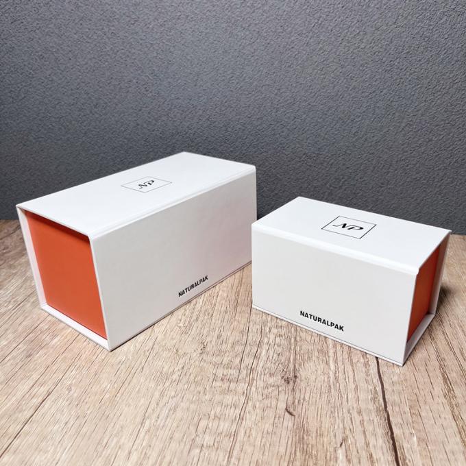 Luxury Matte White Magnetic Collapsible Rigid Cardboard Paper Box Large Customized Packaging Gift Boxes Custom Logo