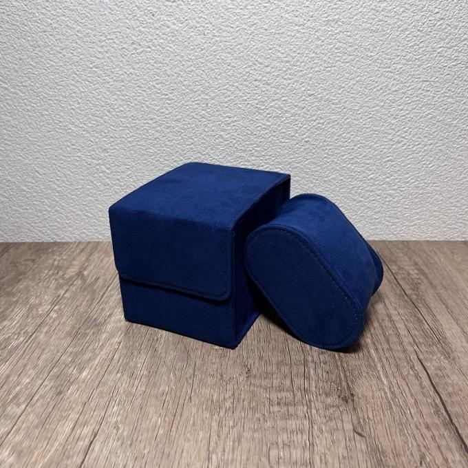 Wholesale Special Blue Suede Packaging Box for Watch Watch Set Strap