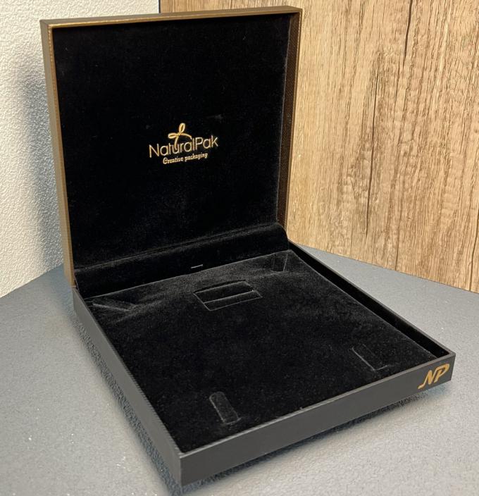 High Quanlity Customized Two Color Packaging Boxes for Ring Earring Pendant Bangle Bracelet Necklace Set Watch Gift