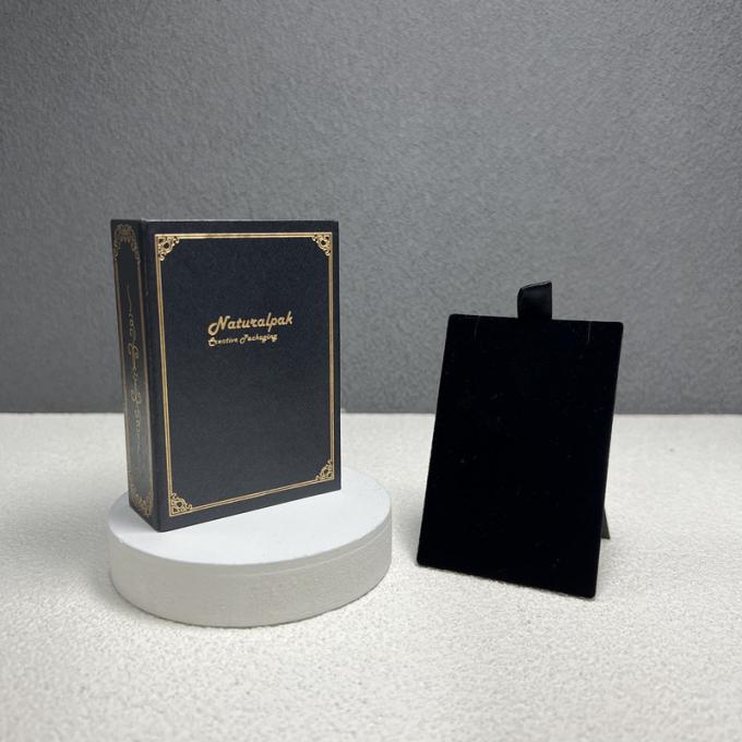 Custom Luxury Earring Gift Box Magnet Magnetic Paper Closure Foldable Packaging Folding Gift Box