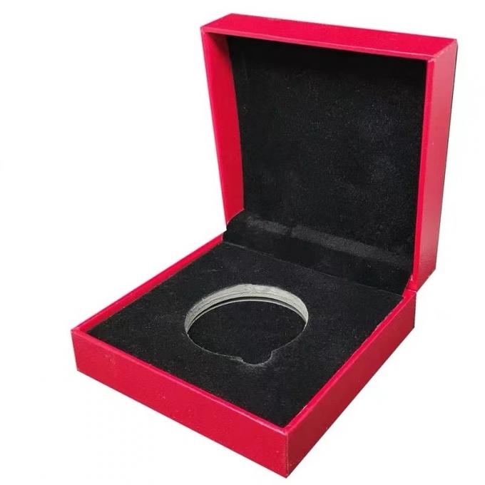 Flocked Single Coin Display Case Military Medal Presentation Boxes 9*9