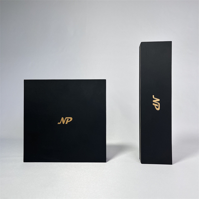 Natpak Leatherette Paper Jewelry Gift Boxes With Gold Edge