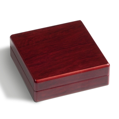 SGS SEDAX Wood Grain Coin Gift Box Dia 60mm Single Coin Display Box