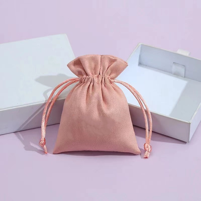 Candy Color Drawstring Jewelry Pouch Small Velvet Bags For Jewelry
