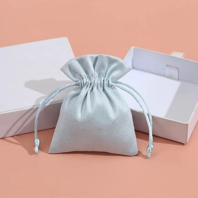 Candy Color Drawstring Jewelry Pouch Small Velvet Bags For Jewelry
