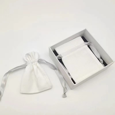 Gold Foil Drawstring Gift Pouches Shipping Jewelry Packaging Bag With Logo