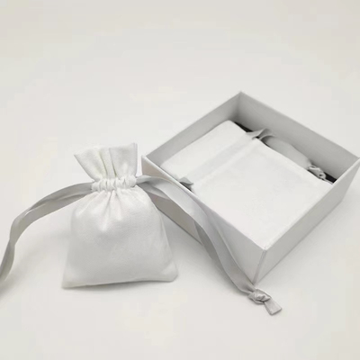 Gold Foil Drawstring Gift Pouches Shipping Jewelry Packaging Bag With Logo