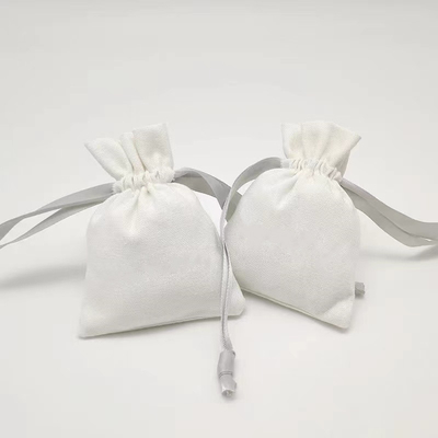 Gold Foil Drawstring Gift Pouches Shipping Jewelry Packaging Bag With Logo