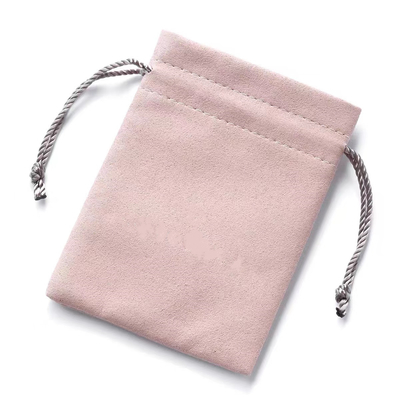 Earrings Ring Drawstring Jewelry Pouch Deboss Printed Jewellery Gift Pouch
