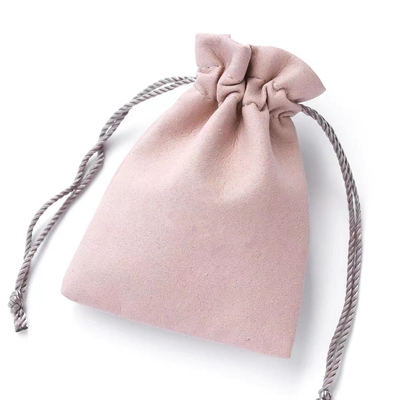 Earrings Ring Drawstring Jewelry Pouch Deboss Printed Jewellery Gift Pouch