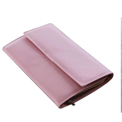 Innovation Pink Travel Jewelry Organizer Roll Foil Logo Jewelry Storage Roll