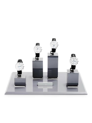 High End Creative Grey Luxury Watch Display Plastic Metal Watch Holder Stand
