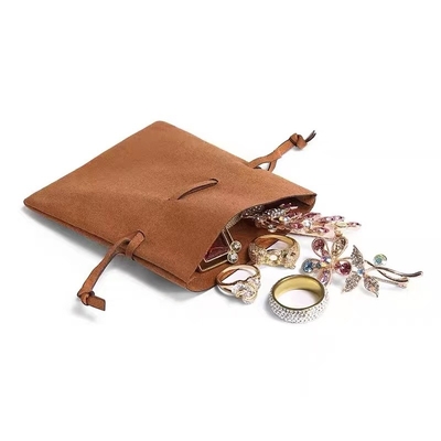 Brown White Black Sunglasses Microfiber Pouch With Drawstring