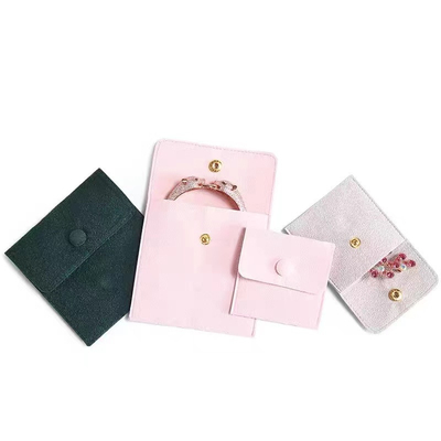 Custom Logo Velvet Jewelry Packaging Bag Small Pouch Necklace