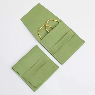 Necklace Stylish Velvet Custom Envelope Packaging Suede Microfiber Jewelry Bag