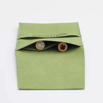 Necklace Stylish Velvet Custom Envelope Packaging Suede Microfiber Jewelry Bag
