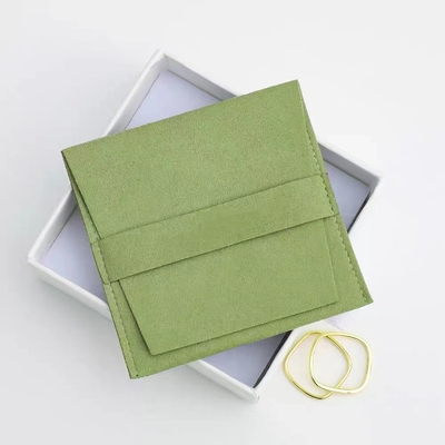 Necklace Stylish Velvet Custom Envelope Packaging Suede Microfiber Jewelry Bag