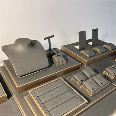 Store Counter Grey Jewelry Trays Displays Props Ring Necklace Bangle Display Rack