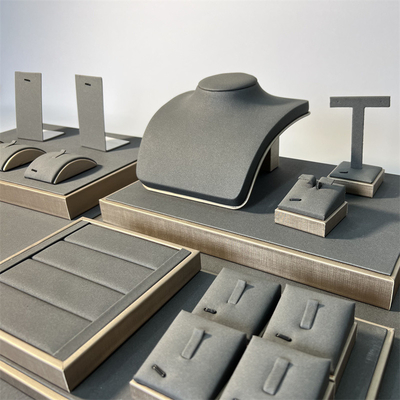 Store Counter Grey Jewelry Trays Displays Props Ring Necklace Bangle Display Rack