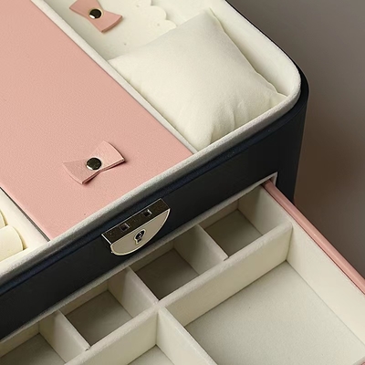 Natpak Pearl White Black Jewelry Cases Small Boxes For Jewelry