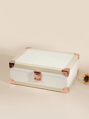 Luxury Jewelry Display Box With Mirror , Multifunction Jewelry Box For Women