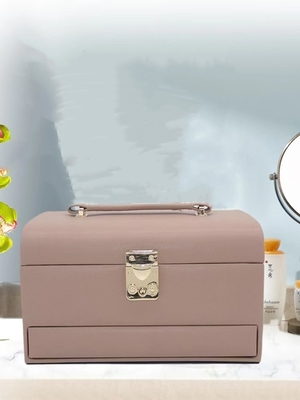 Custom Logo Lotus Root Pink Color Jewelry Cases For Women