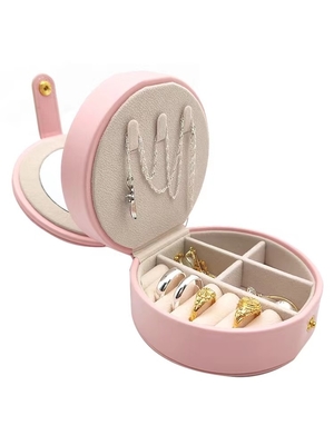 Round Jewelry Storage Display Portable Jewelry Cases For Shows