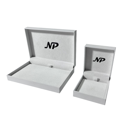 White Classic Luxury Jewelry Packaging Boxes Simplicity Ring Boxes For Wedding