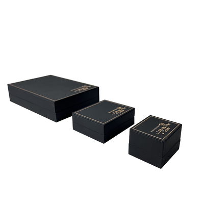 Soft Leatherette Paper Luxury Jewelry Packaging Boxes Chinese Font Logo Jewelry Box