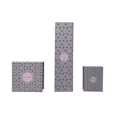 Pink Magnetic Closure Jewelry Box Wrapover Cardboard Box With Magnetic Closure