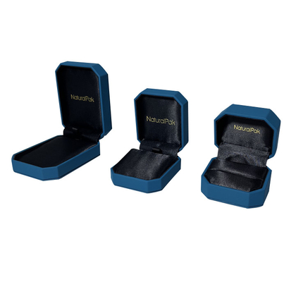 SMATA FSC Luxury Jewelry Packaging Boxes Octagonal High End Suede Gift Box