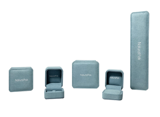 Romantic Microfiber Luxury Presentation Boxes Small Velvet Engagement Ring Jewelry Box