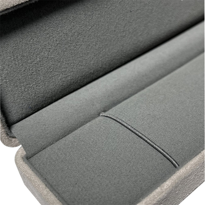 Wholesale Round corner Velvet Jewelry Box Luxury Earring Bracelet Necklace Ring Box Jewelry Packaging Box