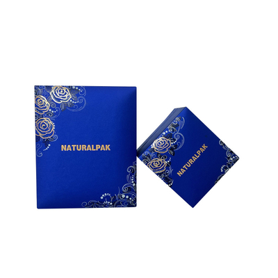 Custom paper with gold foil logo jewelry packaging box