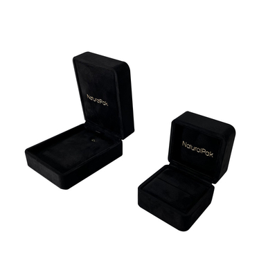 Clamshell Luxury Jewelry Packaging Boxes Personalised Jewellery Box For Earrings