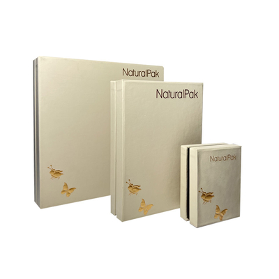 Beige Luxury Jewelry Packaging Boxes Jewellery Cases For Earrings