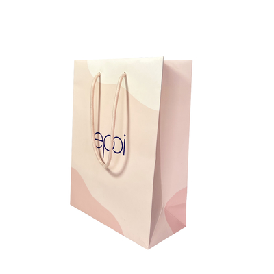 Custom Size Cotton Handle Printed Small Paper Gift Bags For Jewelry Box