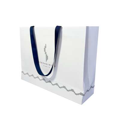 Recyclable Art Paper Jewellery Handbags Heavy Duty Paper Carrier Bags