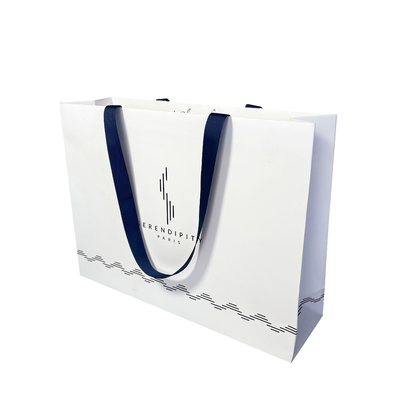 Recyclable Art Paper Jewellery Handbags Heavy Duty Paper Carrier Bags