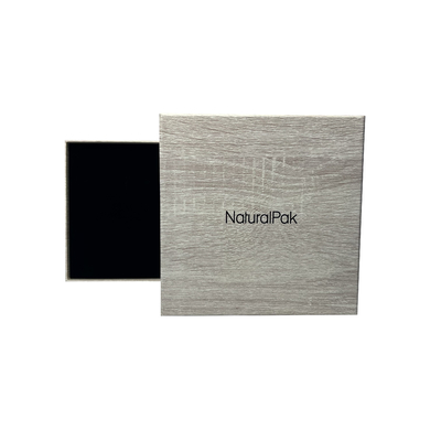 Slope Opening Wood Grain Cardboard Box Sandwich Paper Pendant Set Box