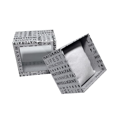 SGS ROHS Two Piece Lift Off Watch Cardboard Box With Window