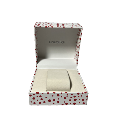 Polka Dot Wrist Watch Packaging Boxes Two Piece Lift Off Cardboard Gift Packaging
