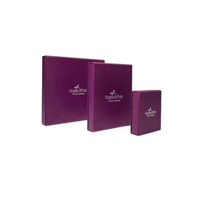 Dark Purple Magnet Paper Cardboard Watch Box Personalised Magnetic Gift Box