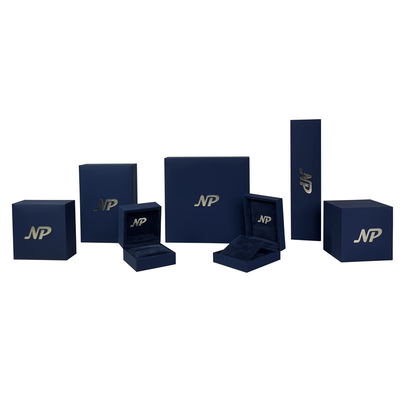 Plastic Jewelry Box Soft Touch Paper Ring/Earrings/Pendant/Bracelet /Watch Gift Pack Set Packaging Storage Display Box