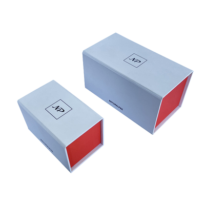 Matte White Collapsible Magnetic Gift Boxes Large Rigid Cardboard Packaging