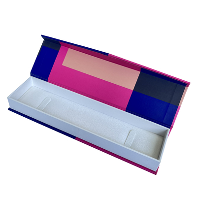 Geometric Pattern Magnetic Closure Jewelry Box Small Cardboard Ring Boxes For Girls