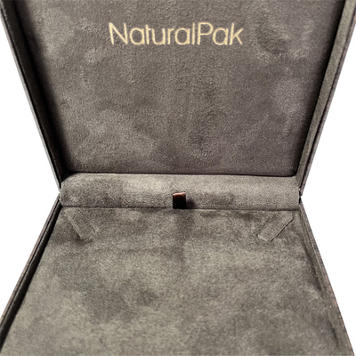 Unique Wooden Texture Custom Jewelry Box Packaging Empty Necklace Box With Window