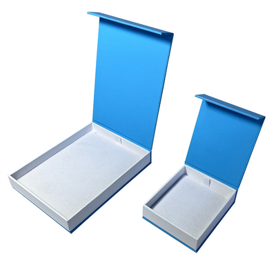Double Color Touch Paper Cardboard Decorative Boxes With Magnetic Closure