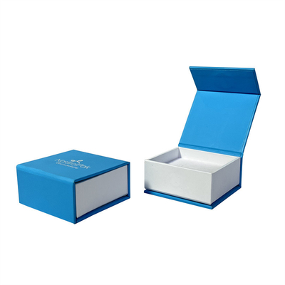 Double Color Touch Paper Cardboard Decorative Boxes With Magnetic Closure