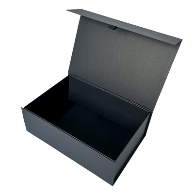 Black Folding Packaging Gift Box Custom Foldable Box 245*160*73mm